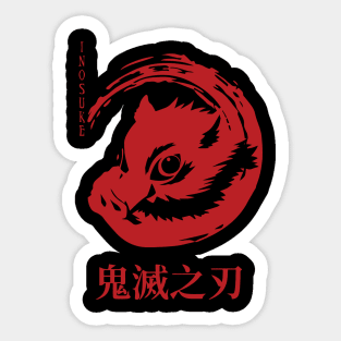 Inosuke Hashibira demon slayer Sticker